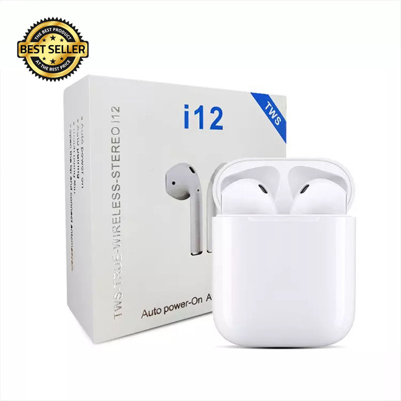 Tai nghe Bluetooth Inpods 12 - Cảm biến vân tay, chống nước,màu sắc đa dạng- 5 màu sắc lựa chọn