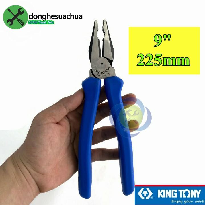 Kìm điện Kingtony 6112-09 9inch 225mm cán xanh