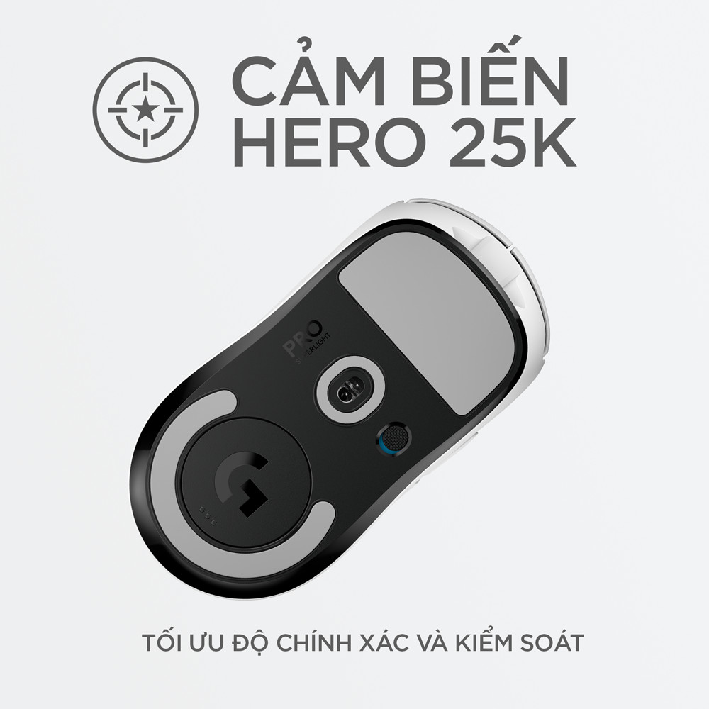 Chuột Chơi Game Logitech G Pro X SuperLight Wireless – Hàng Chính Hãng