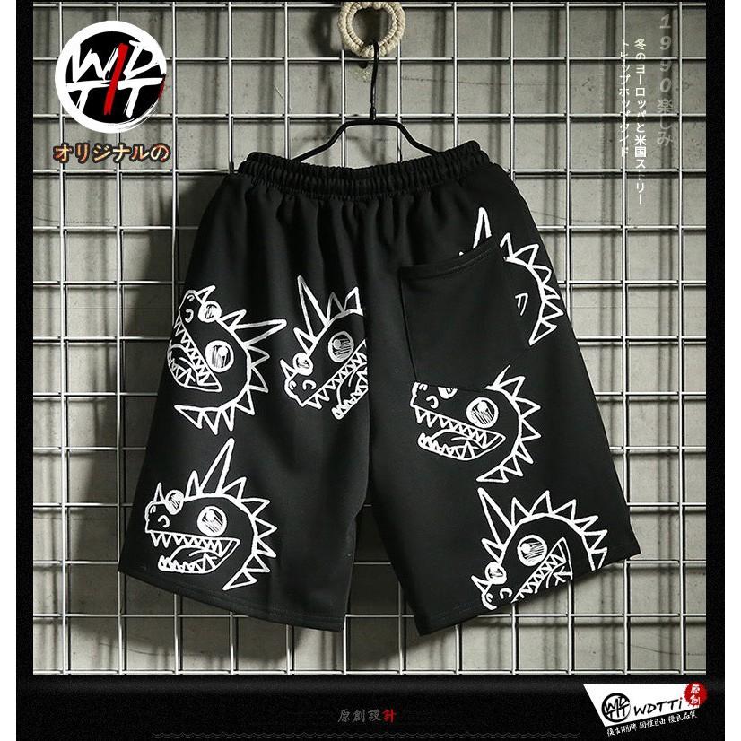 Quân Short boly NAM in hình khủng long đáng yêu cá tính, màu sắc nổi bật chất thun Mềm Mát Thoải Mái, THỜI TRANG QUẦN SHORT Mùa Hè thể thao -JINS STORE