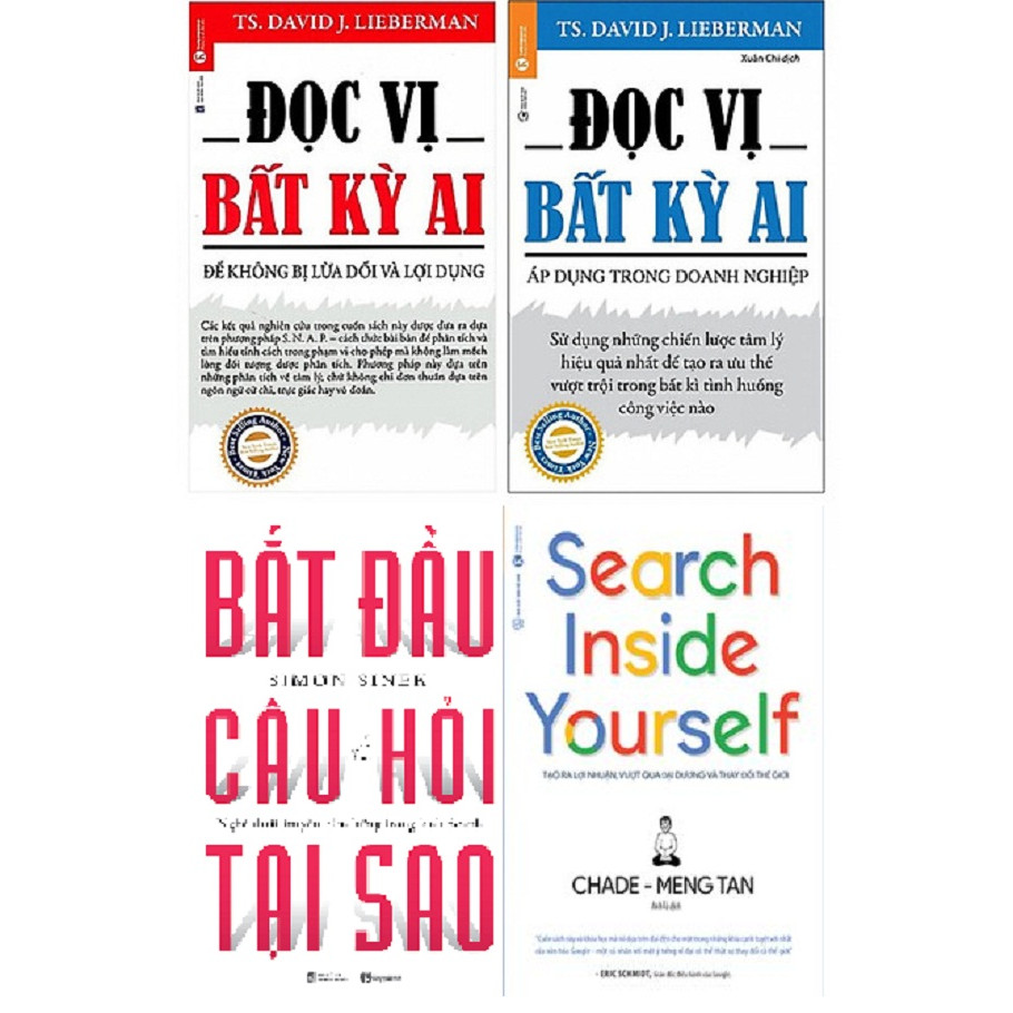 Combo Sách: Đọc Vị Bất Kỳ Ai (Bộ 2 Tập) + Bắt Đầu Với Câu Hỏi Tại Sao + Search Inside Yourself