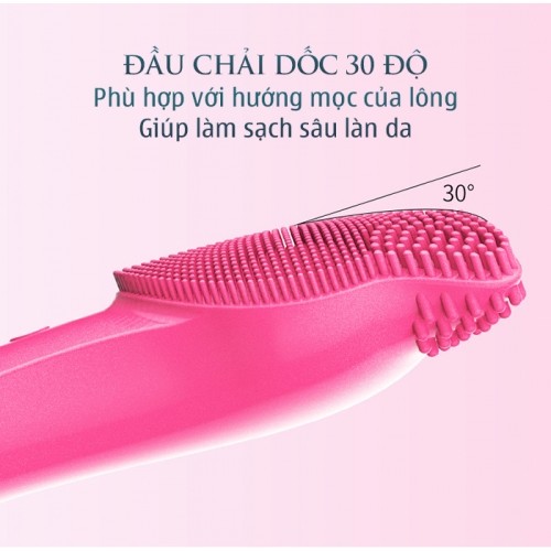 Máy Rửa Mặt Và Massage Nâng Cơ Nikio NK-120 - Tay Cầm Dài Dễ Rửa Sạch Bụi Bẩn Hơn - Sóng Siêu Âm Giúp Làm Sạch Sâu Da, Mát Xa Thư Giãn, Trẻ Hóa Làn Da, Chống Nước IPX7, Siêu Nhỏ Gọn - Phù Hợp Mọi Loại Da