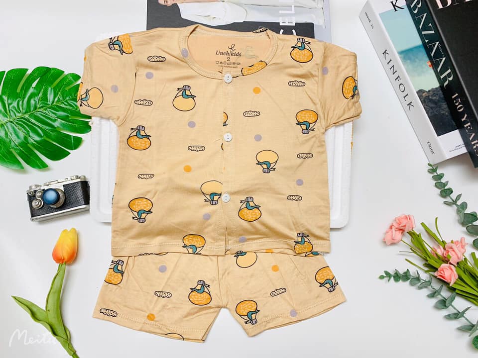 Bộ THUN LẠNH UNCHI CAO CẤP Cho Bé (tặng kèm 1 áo coton cùng size