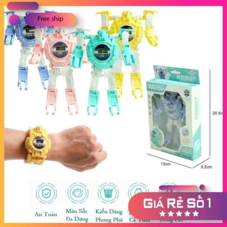 ️SIÊU RẺ️ Đồng Hồ 2in1 Biến Hình Robot _ Dành Cho Bé Trai và Bé Gái
