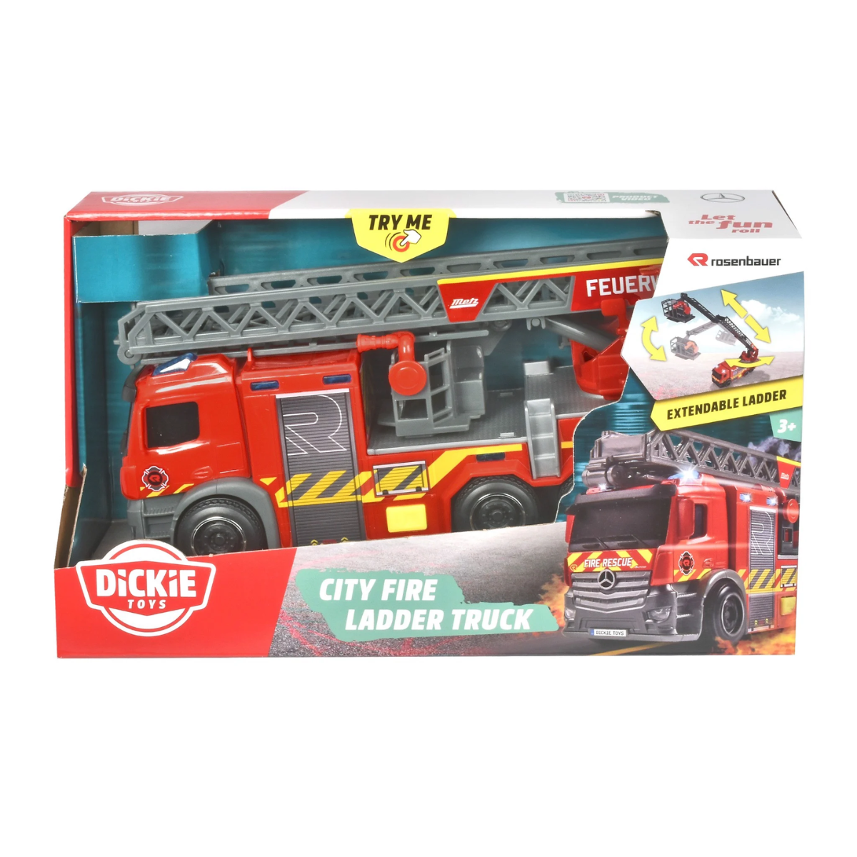 203714023038 Đồ Chơi Xe Cứu Hỏa DICKIE TOYS City Fire Ladder Truck