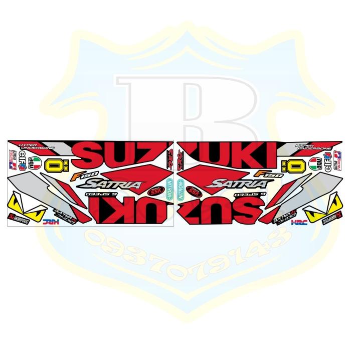 Tem rời dành cho satria fi đỏ đen