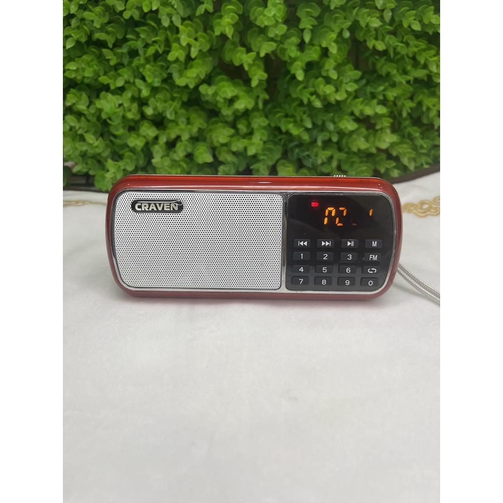Loa Đài Craven CR-39 Pin Siêu Khoẻ,Nghe Pháp,Bé Học Tiếng Anh,USB,Thẻ Nhớ,Đài Radio. Độ Bền Cực Cao,Bảo Hành 12 Tháng