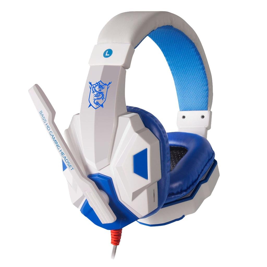 3.5mm Gaming Headset Over Ear Wired Headphones With Mic Voice Control For PC Laptop Smartphone Gaming Play Station