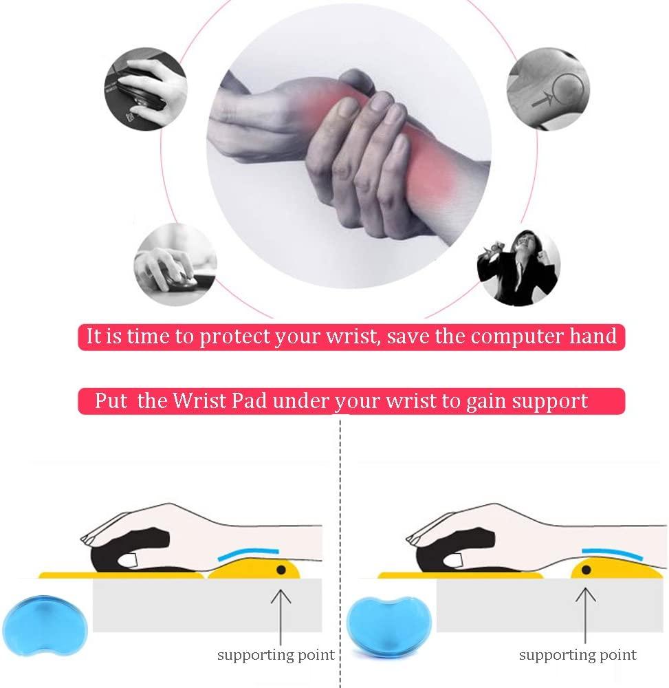 Mềm Mại Chuột Silicone Cổ Tay Miếng Lót Lạnh Tay Gối Đệm Bàn Phím Hỗ Trợ Cổ Tay, Công Thái Học