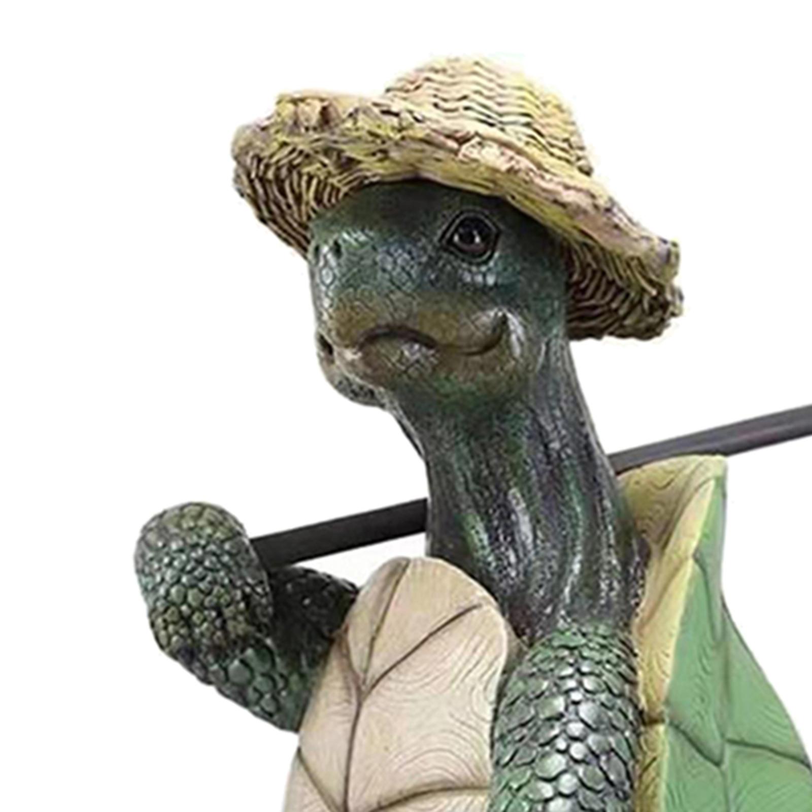Rustic Garden Statue Ornament Lawn Turtle Sculpture Craft