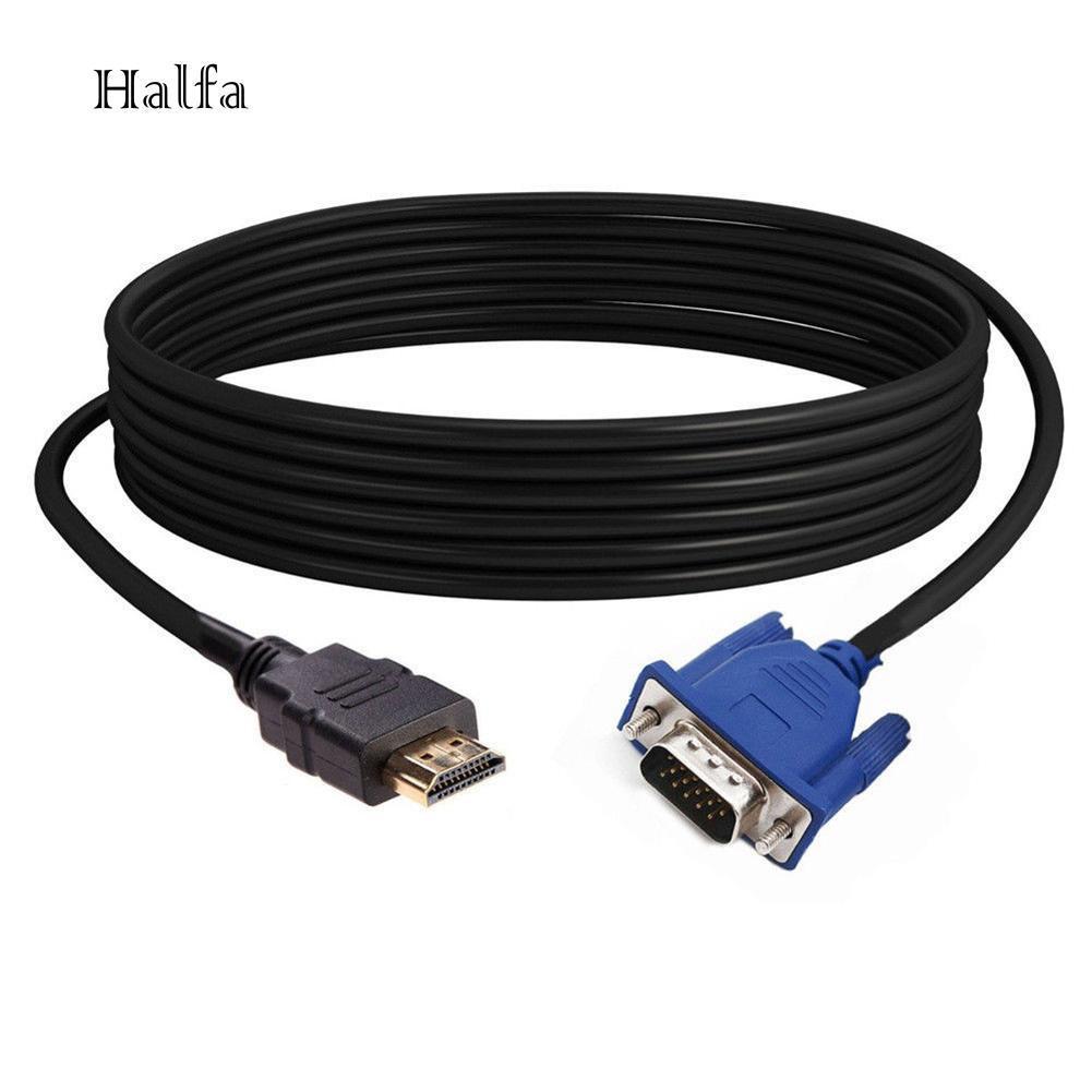 Dây Cáp Chuyển Đổi Đầu Cắm 1080P HDMI Sang Đầu VGA Cho HDTV/DVD