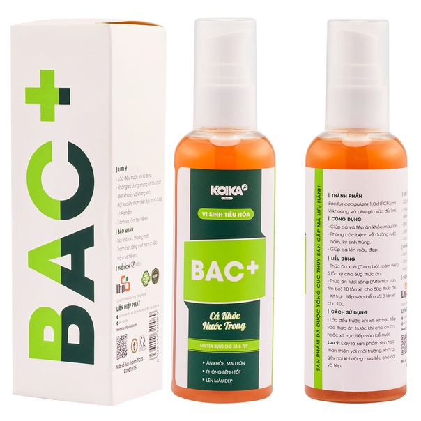 Vi Sinh Tiêu Hóa Bac+ 100Ml Chuyên Dùng Cho Cá & Tép Cảnh