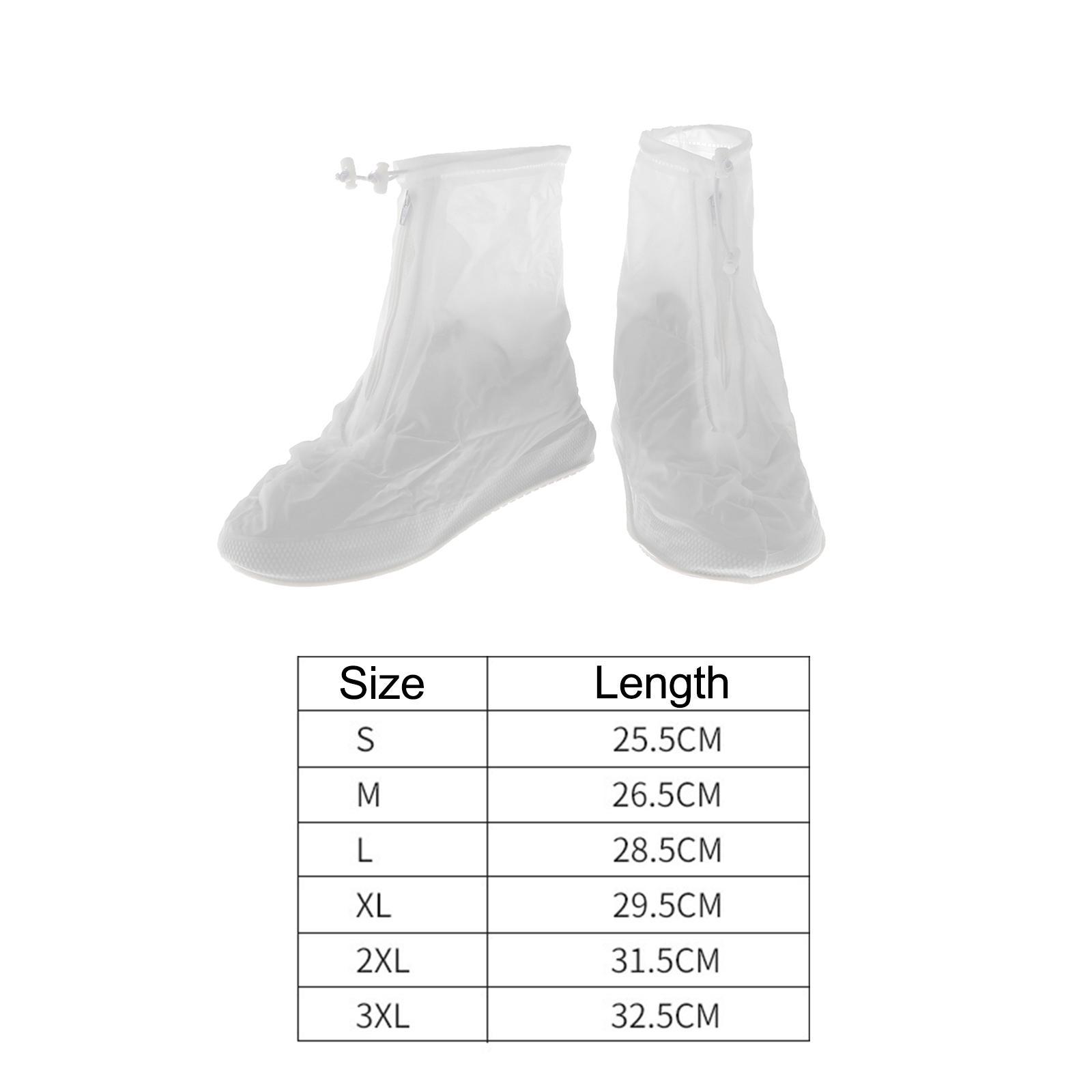 Waterproof Shoe Covers, Rain Boot Shoe Covers, Adults , Reusable Shoe Protectors Rain Overshoes for Outside Travel Fishing Camping
