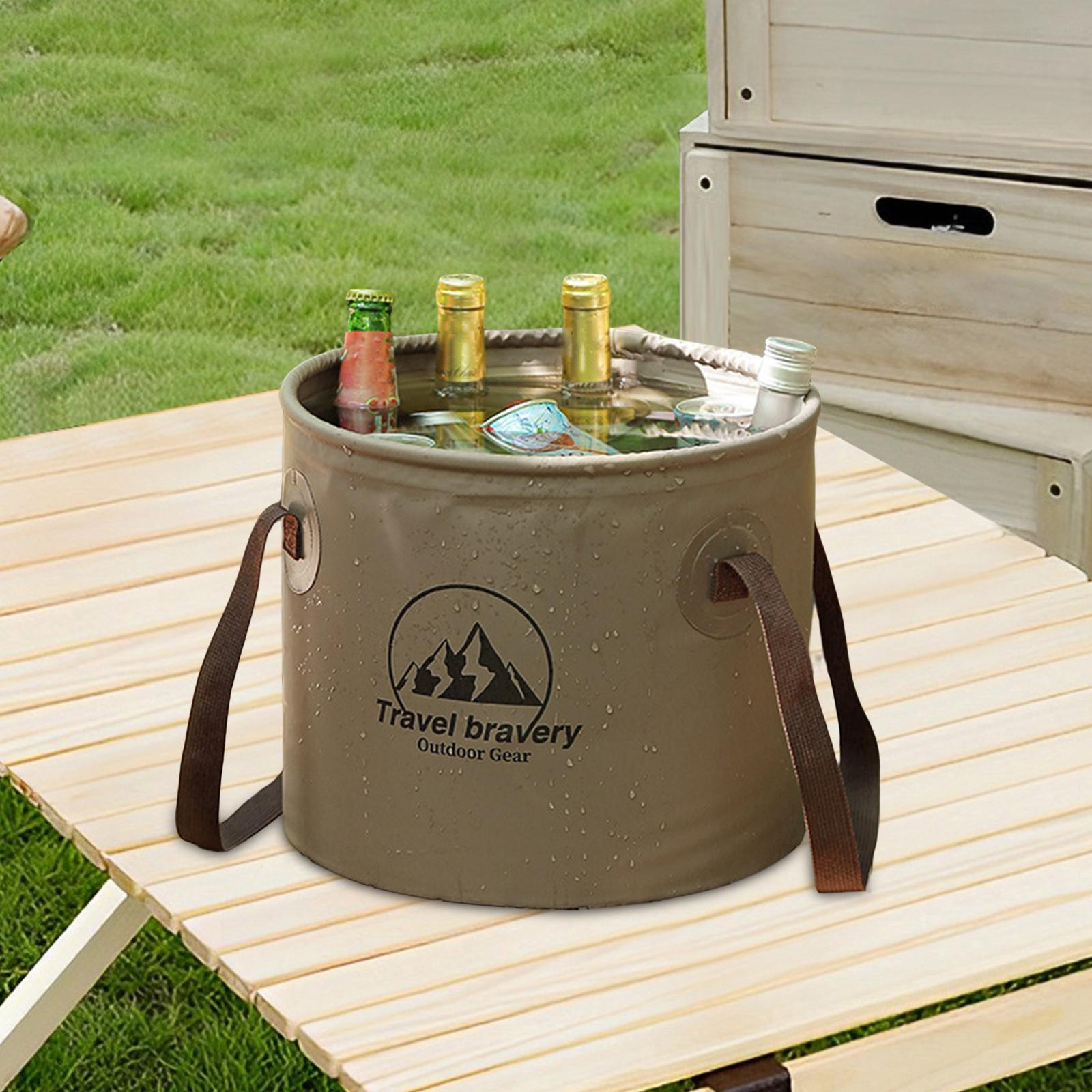 Collapsible Bucket Portable Fishing Bucket for Camping Car Washing Gardening