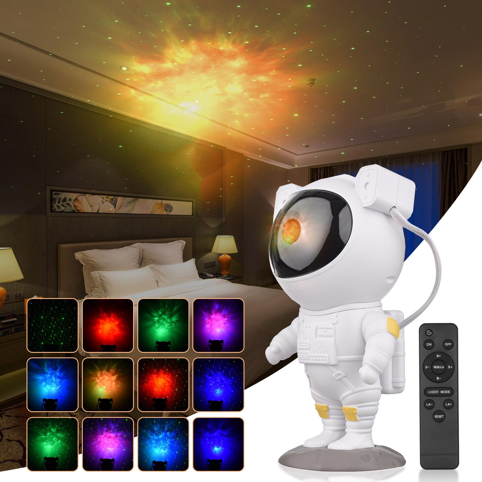 Đèn Led Phi Hành Gia Chiếu Thiên Hà Bầu Trời Sao Đổi Mầu Dùng Cho Phòng Ngủ Và Phòng Bay