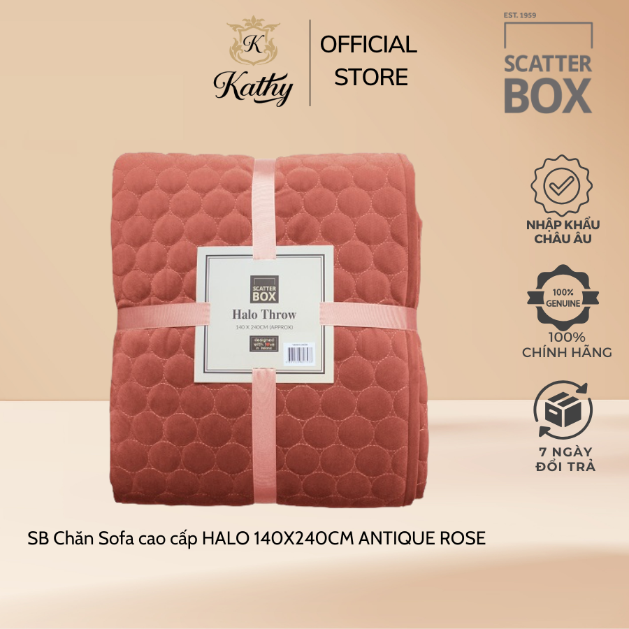 Scatter Box Chăn Sofa cao cấp nhập khẩu Ireland Anh Quốc HALO kích thước 140X240CM Phong cách Hiện đại