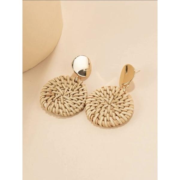 Bông tai tròn thả mây Tiệm nhà Sakj