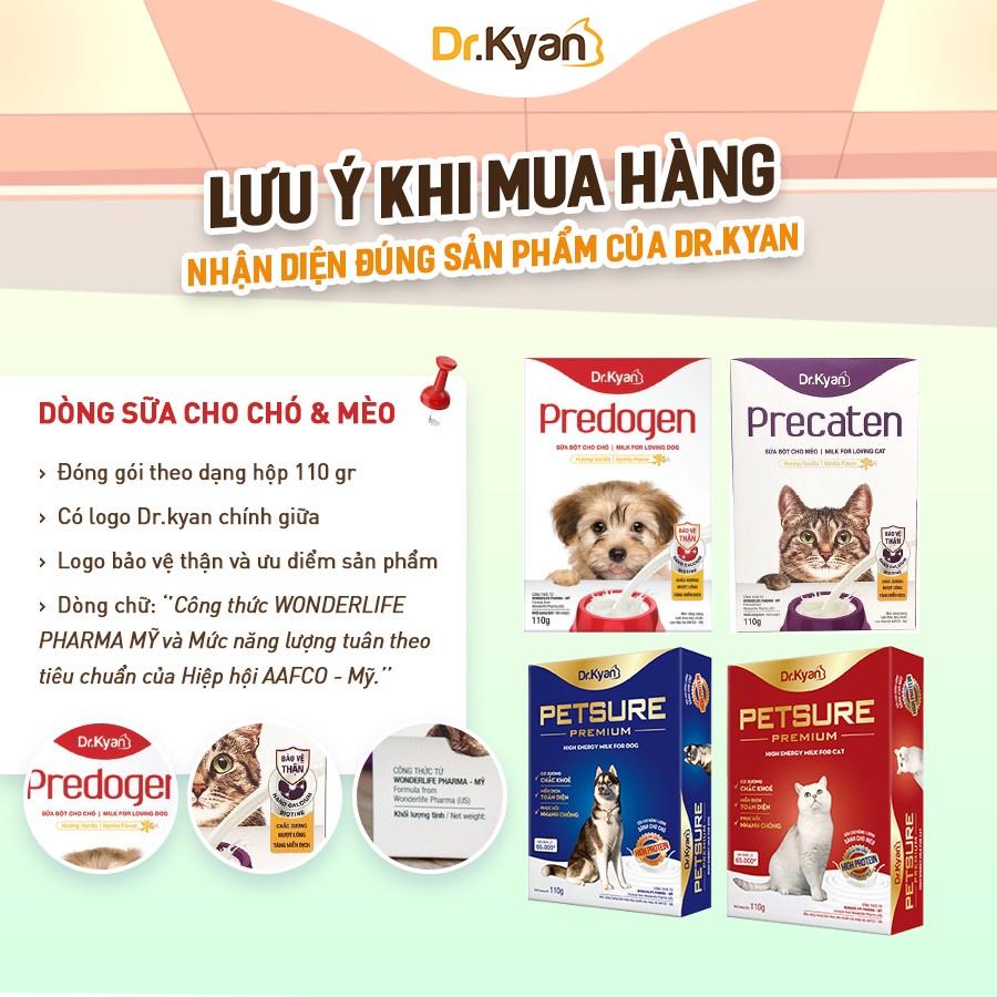 Dr.Kyan - Sữa bột PETSURE - Cao năng lượng cho chó hộp 110g