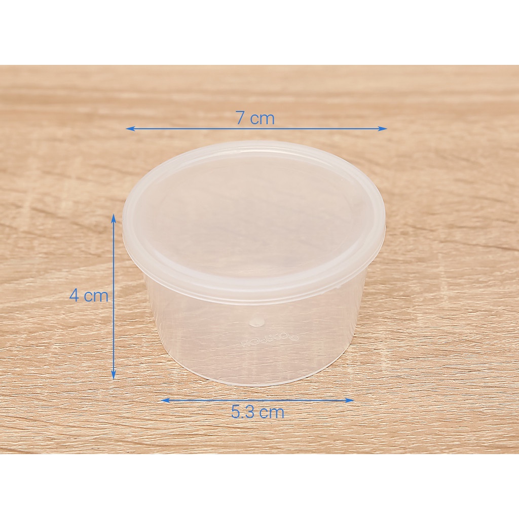 Bộ 20 cái khuôn làm bánh flan nhựa Hofaco HPB83
