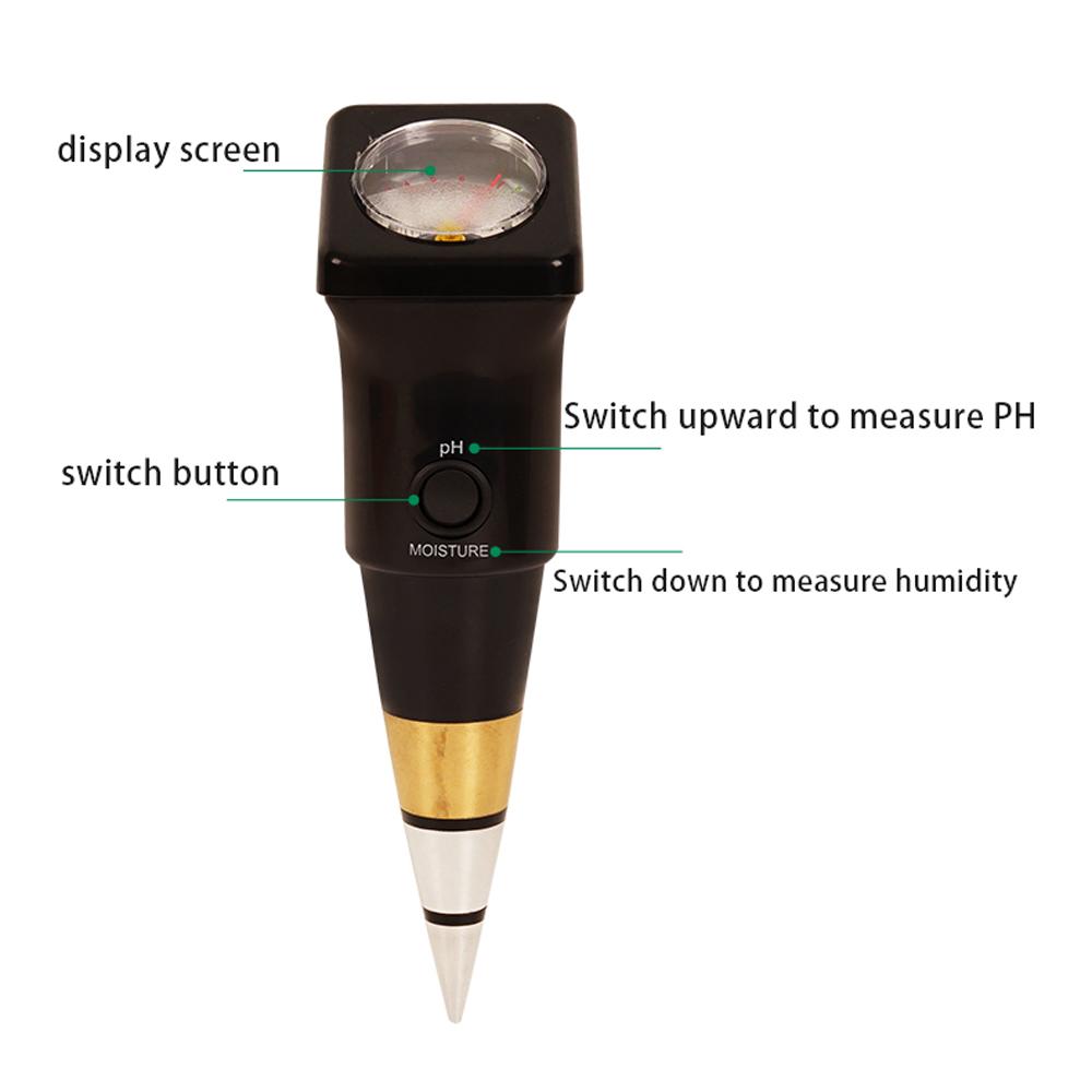 High Accurancy Soil PH Tester Soil Moisture/PH Testers Garden Planting Soil Detector Soil PH Test Tool Handheld Soil Detect Device