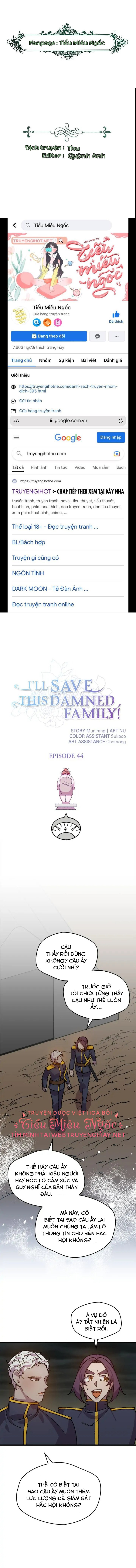 tôi sẽ cứu lấy gia tộc sắp sụp đổ chapter 44 1