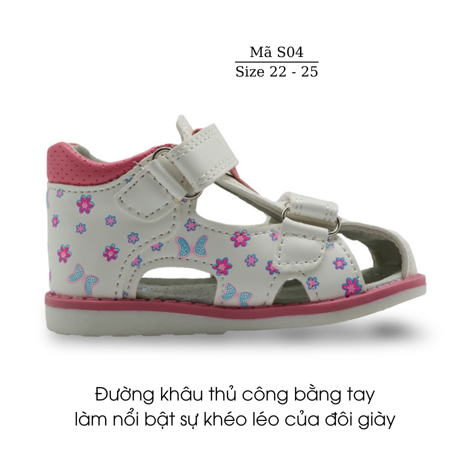 Giày Sandal Chỉnh Hình Y Khoa Hỗ Trợ Bàn Chân Bẹt Apakowa Cho Bé Trai Gái 1 - 3 tuổi NHÍM SHOP S04