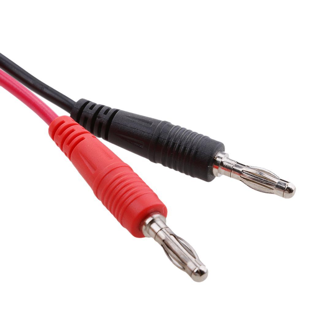 2Sets 1M 4mm Silicone Banana Plug to Test Hook Clip Probe Lead Wire Cable Test Leads Kits