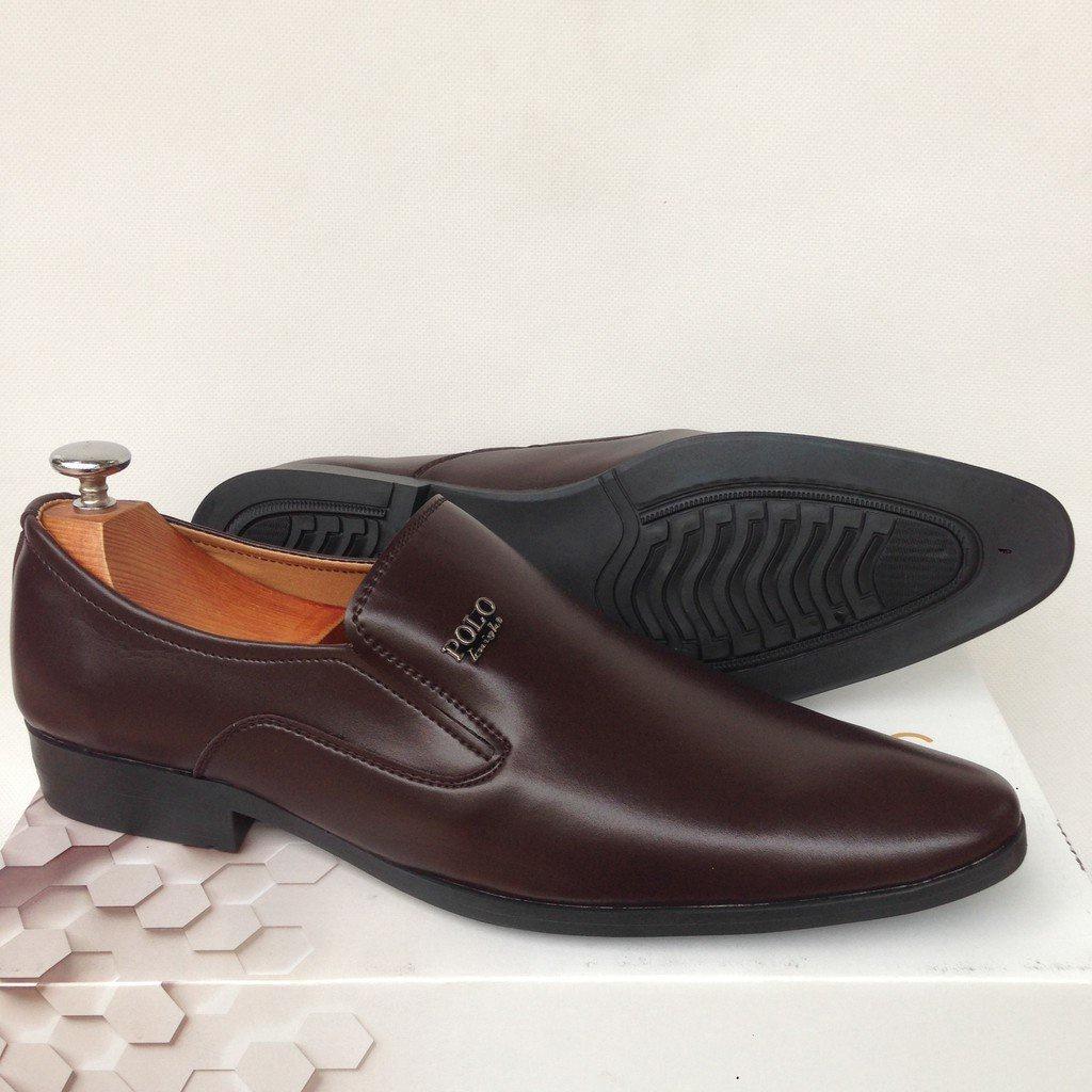 Giày tây nam da mềm cao cấp 2 màu { màu nâu + đen } , đế khâu siêu bền, sang trọng lịch lãm , phong cách