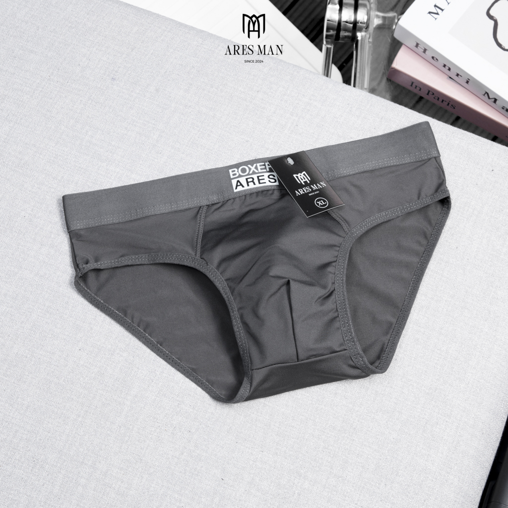 Quần lót nam, quần sịp nam tam giác cao cấp ARES 03 chất thun lạnh mềm mịn thoáng khí co giãn 4 chiều thấm hút mồ hôi - ARES SHOP