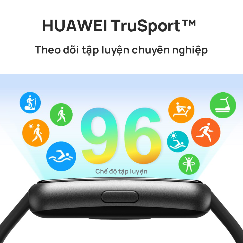 Vòng đeo tay HUAWEI Band 7 | Thiết kế siêu mỏng | SpO2 tự động | Pin đến 2 tuần | Hàng Chính Hãng