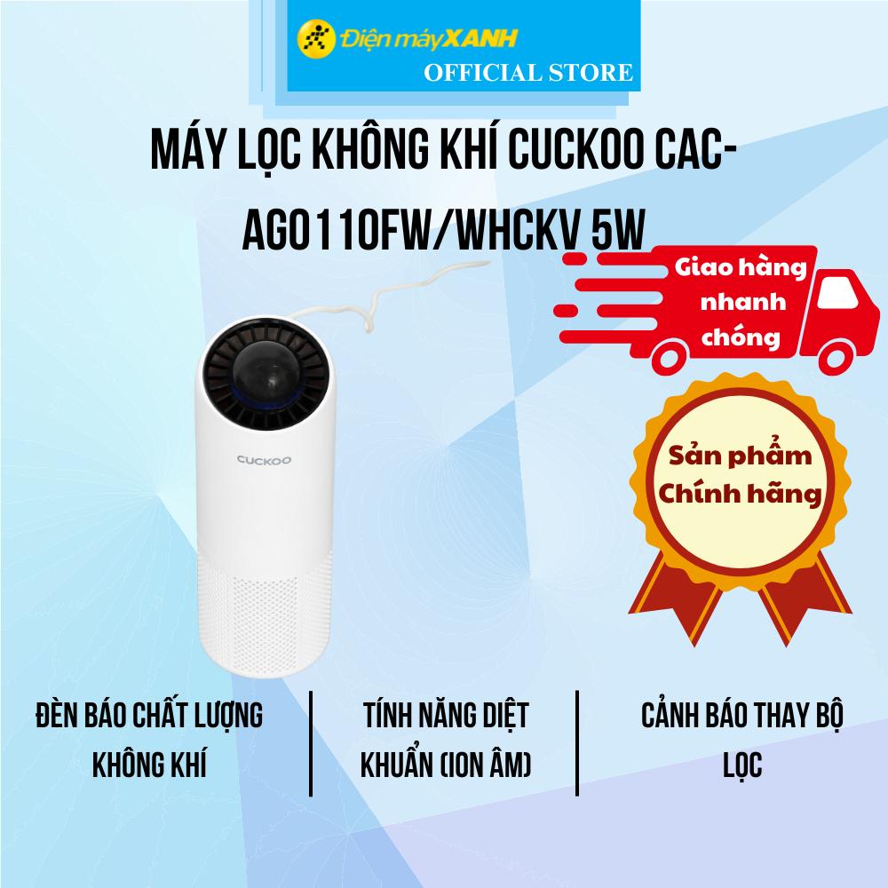 Máy lọc không khí Cuckoo CAC-AG0110FW/WHCKV 5W - Hàng Chính Hãng