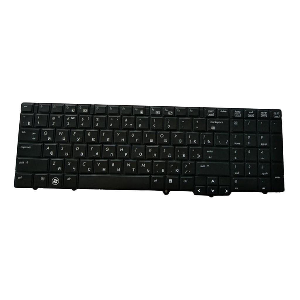 Russian Layout Replacement Laptop Keyboard Glossy Black Frame for
