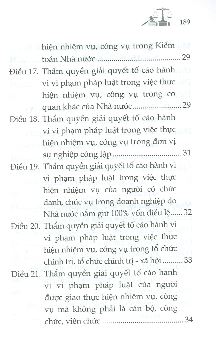 Luật Tố Cáo Và Văn Bản Hướng Dẫn Thi Hành