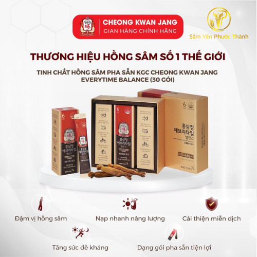 Hồng Sâm Everytime Balance 10ml x 20 gói