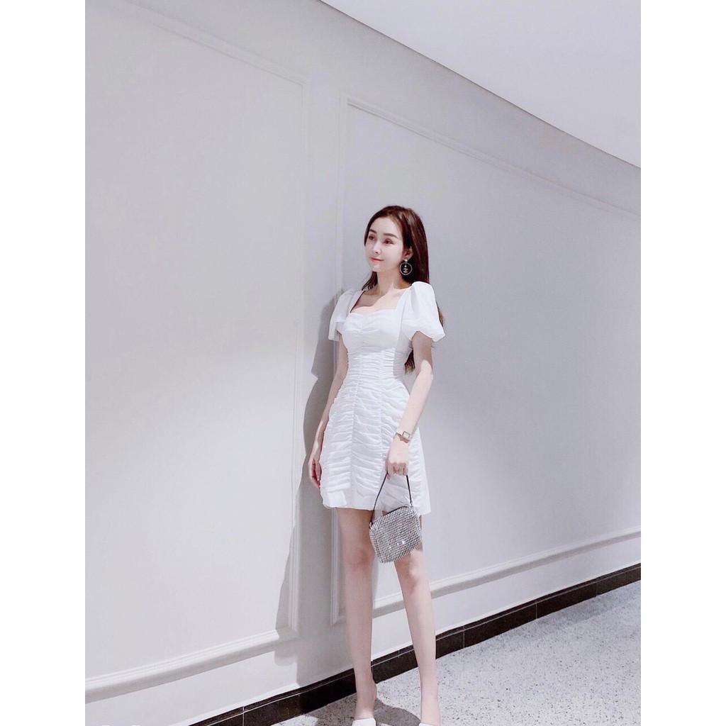 Đầm dụ tiệc cổ tim nhún thân xinh xắn - Yumii Dress