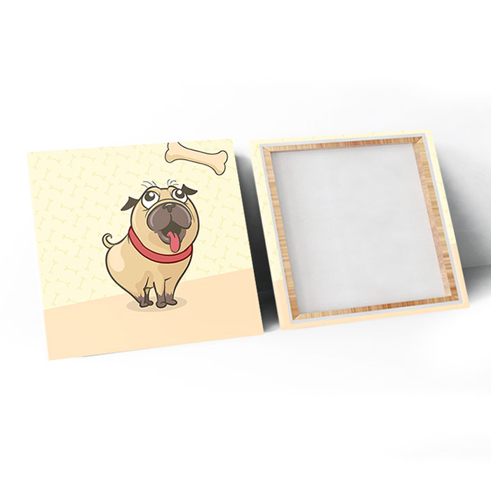 Tranh Canvas "Bữa Ăn Của Pug" - W132