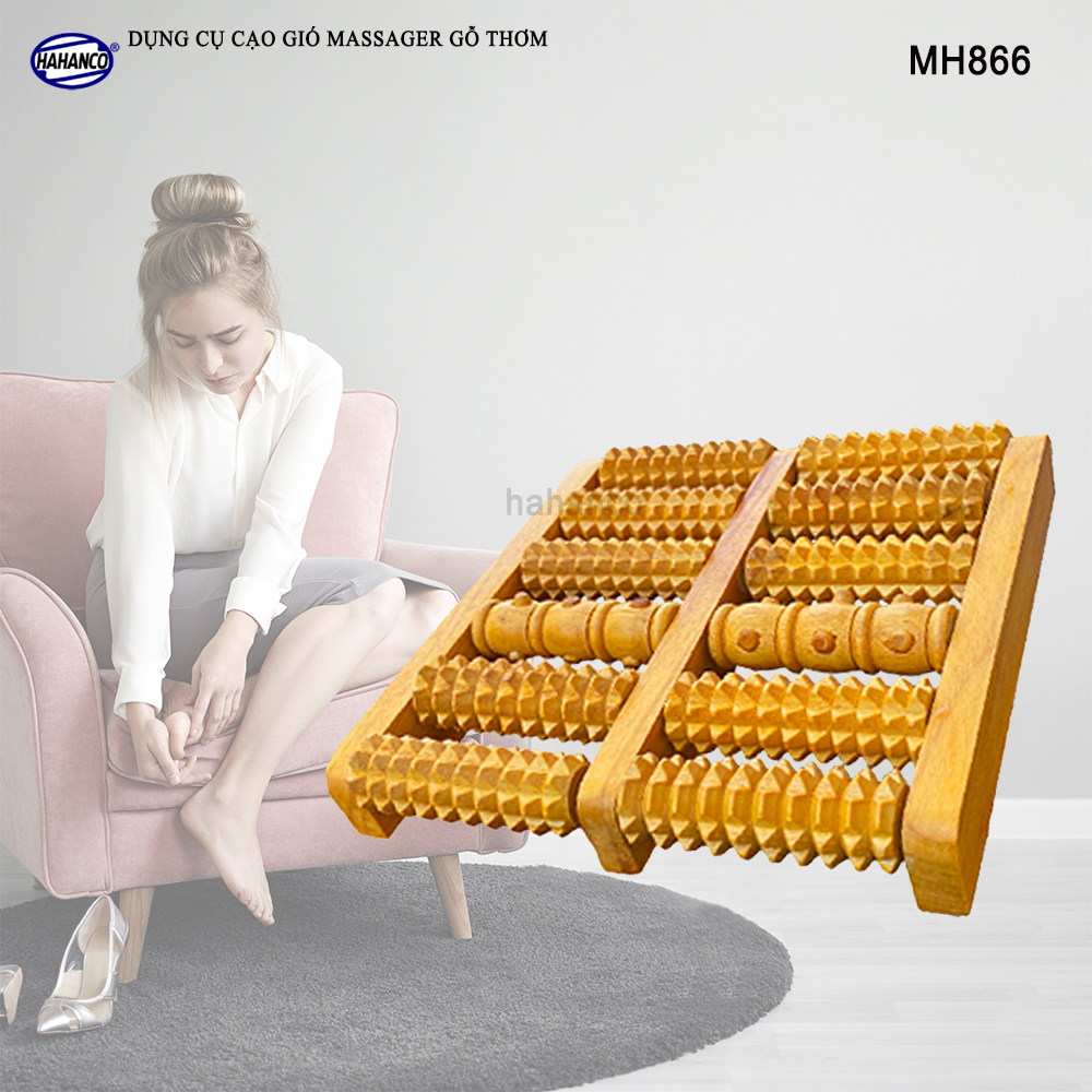 BÀN LĂN MASSAGE BẰNG GỖ TỰ NHIÊN - MH866 Giúp lưu thông máu - thư giãn - Chăm sóc sức khỏe