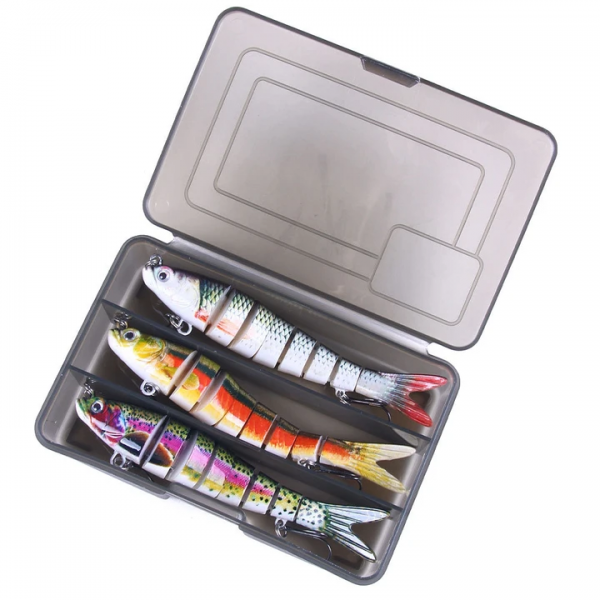 3pcs 3D Sinking Fishing Simulation Lobster Hard Baits