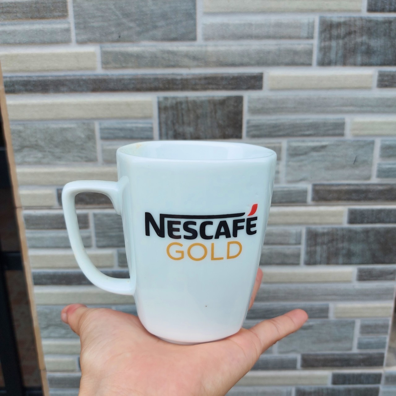 Set 02 Ly Sứ Nescafe Gold Siêu Dày Chịu Nhiệt Tốt 350ml