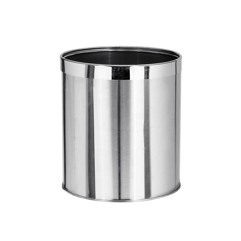 Thùng rác inox 2 lớp, thùng rác inox tròn