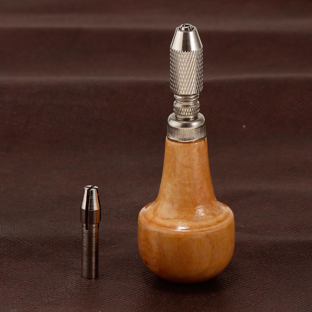 3xJewelers Pin Vise Vice Wooden Handle Twisting Wire Wrapping Collet Watch