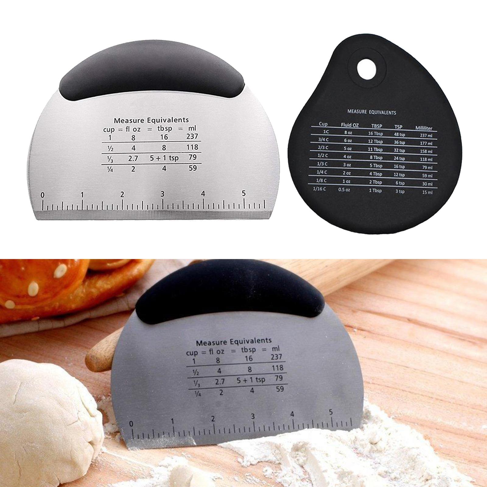 Durable  Scraper Cutter  Pastry Scraper Chopper Pastry Pizza Cutter Chopper for Chief Cake Lovers