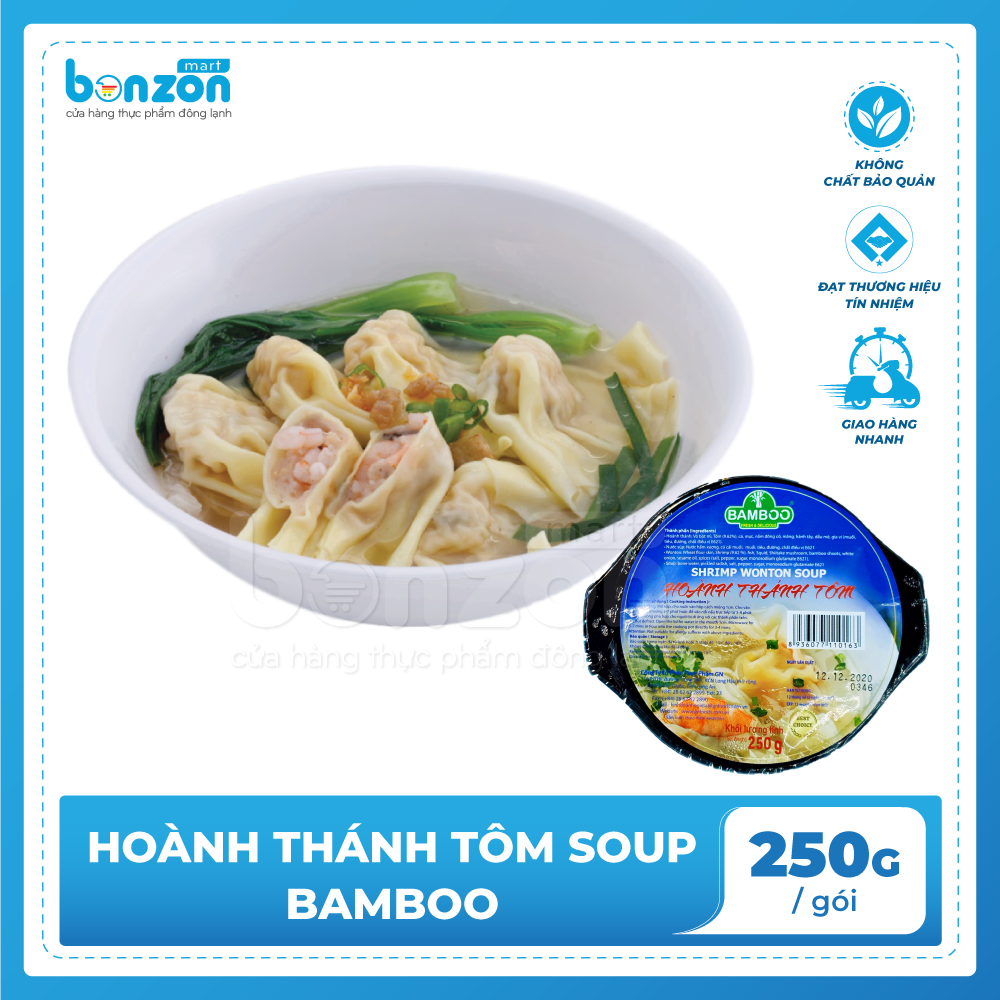 Hoành thánh tôm soup Bamboo 250g