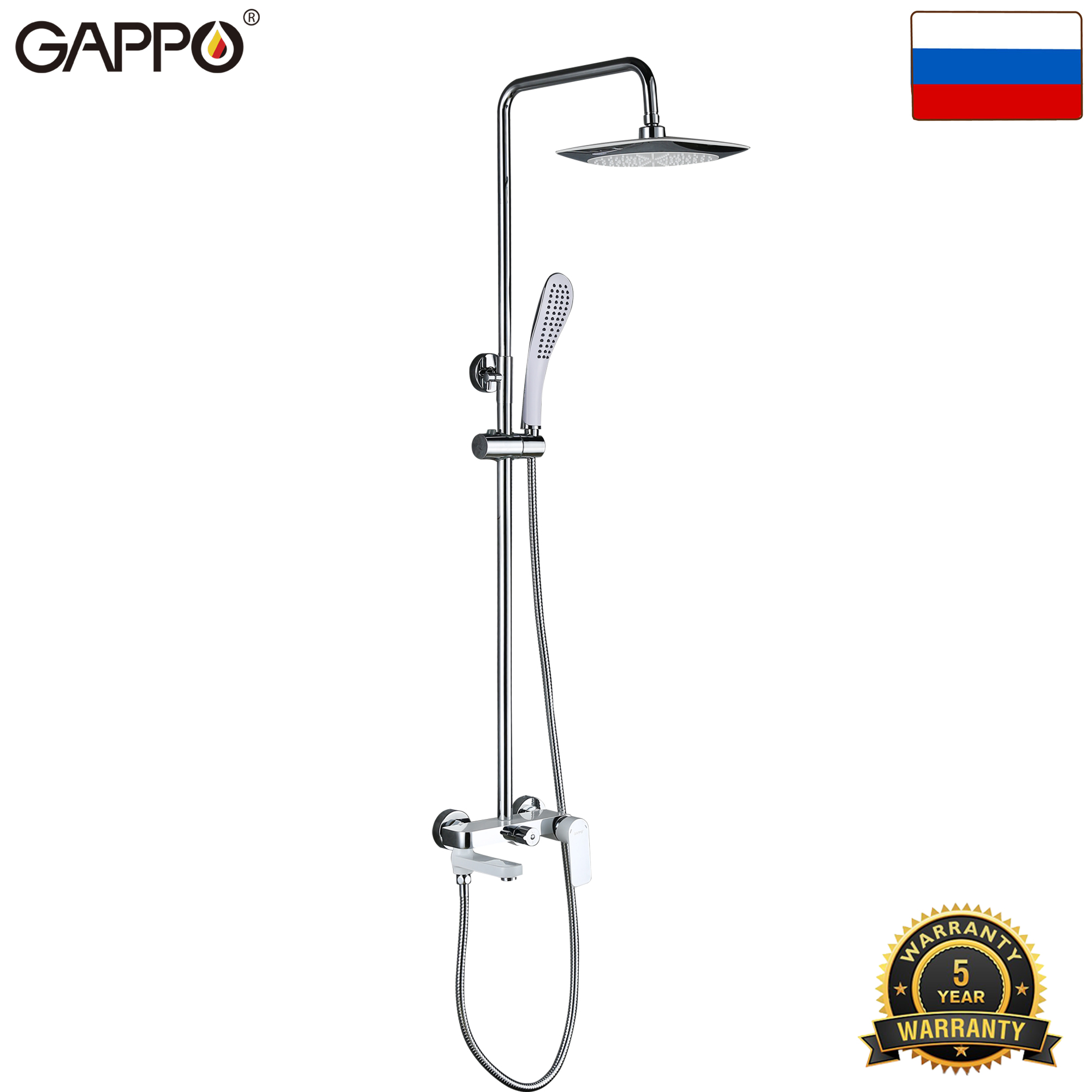 Sen cây tắm nóng lạnh phủ sứ cao cấp Gappo G2448 - LIÊN BANG NGA