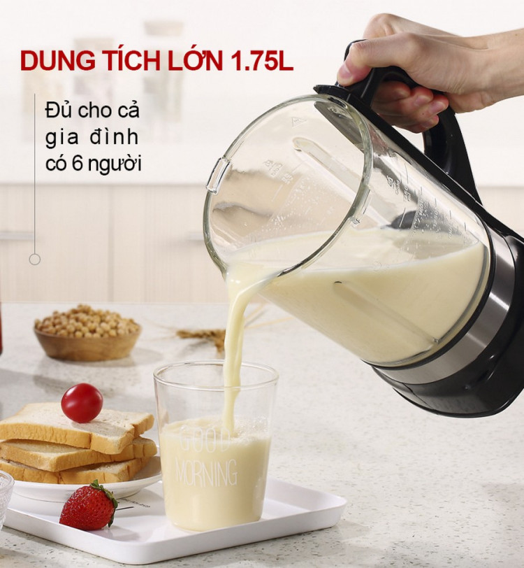 Máy Xay Nấu Đa Năng ( Làm Sữa Hạt ) GB 4706 Dung Tích 1.75 Lít, Hẹn giờ lên đến 12 tiếng, 8 cấp chức năng