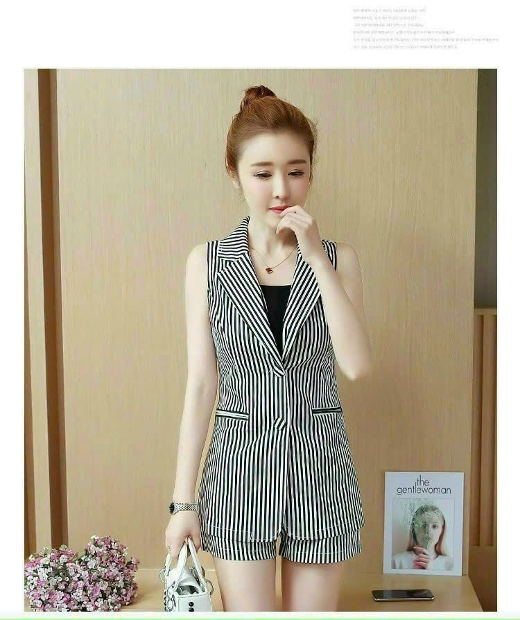 Set Vest Quần Short Áo Vest Sát Nách Kèm Áo Thun Thời Trang