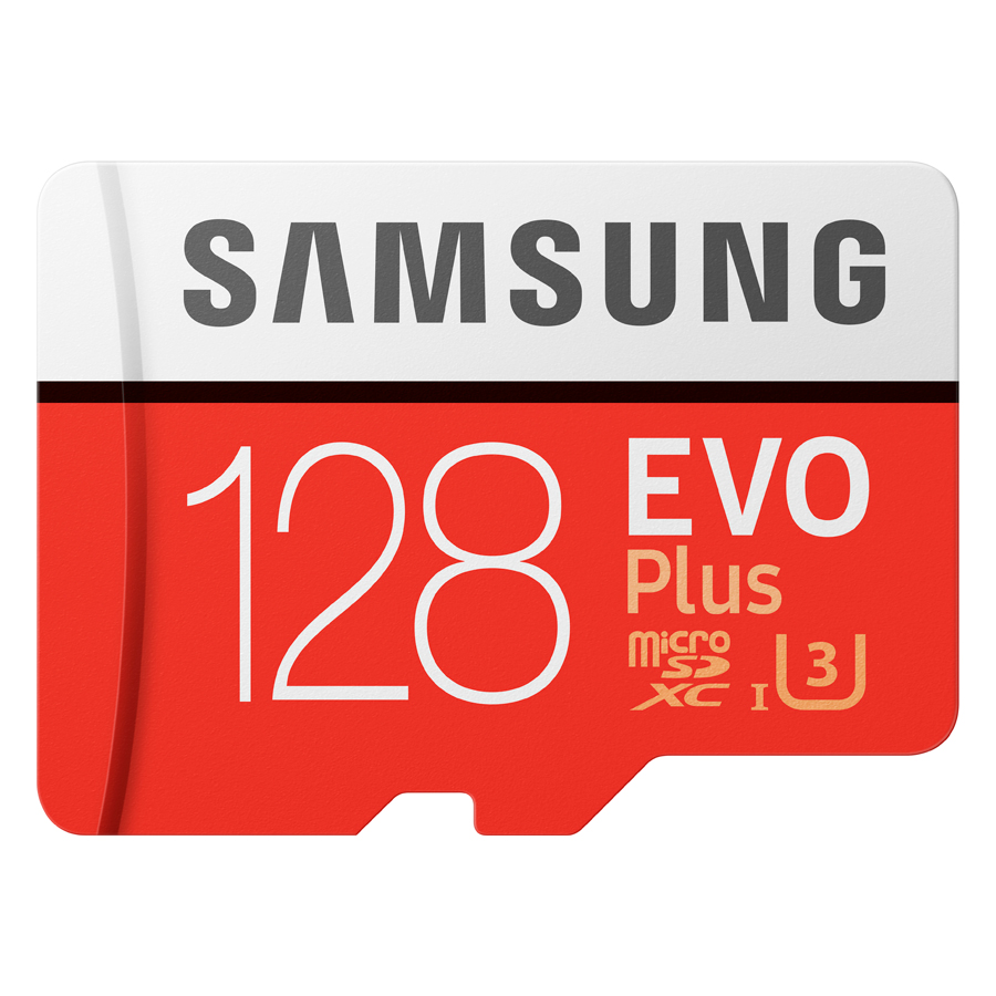 Thẻ Nhớ Micro SDXC Samsung Evo Plus 128GB UHS-I U3 100MB/s - Model 2017 Đỏ - Hàng Nhập Khẩu