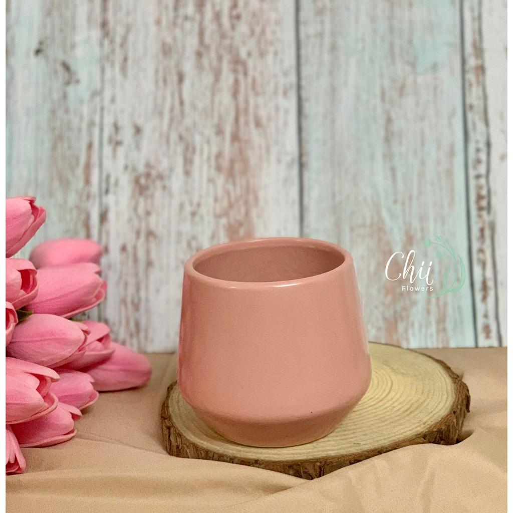Chậu hoa gốm sứ mini trang trí phòng khách đẹp BG92