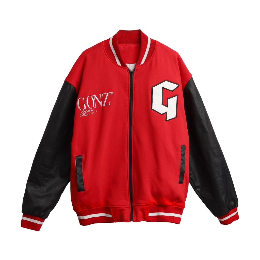 Áo Khoác Form Rộng Nhung Tăm Jacket Varsity Gonz - K2