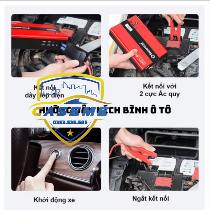 Bơm Lốp &amp; Kích Bình Ô Tô Soulor - Pin 99.800mAh, 180W, Tự Ngắt, Đèn LED, Sạc Dự Phòng - Công Nghệ Nhật Bản - Hàng Nhập Khẩu